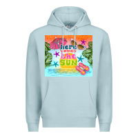 Blue Mist here comes the sun Premium Hoodie - TumblerDesignByShophia