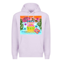 Lilac here comes the sun Premium Hoodie - TumblerDesignByShophia