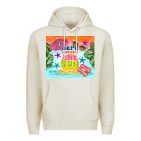 Oatmeal Heather here comes the sun Premium Hoodie - TumblerDesignByShophia