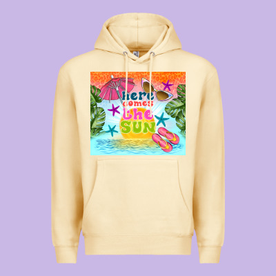 Here Comes The Sun Premium Hoodie Designed By Tumblerdesignbyshophia