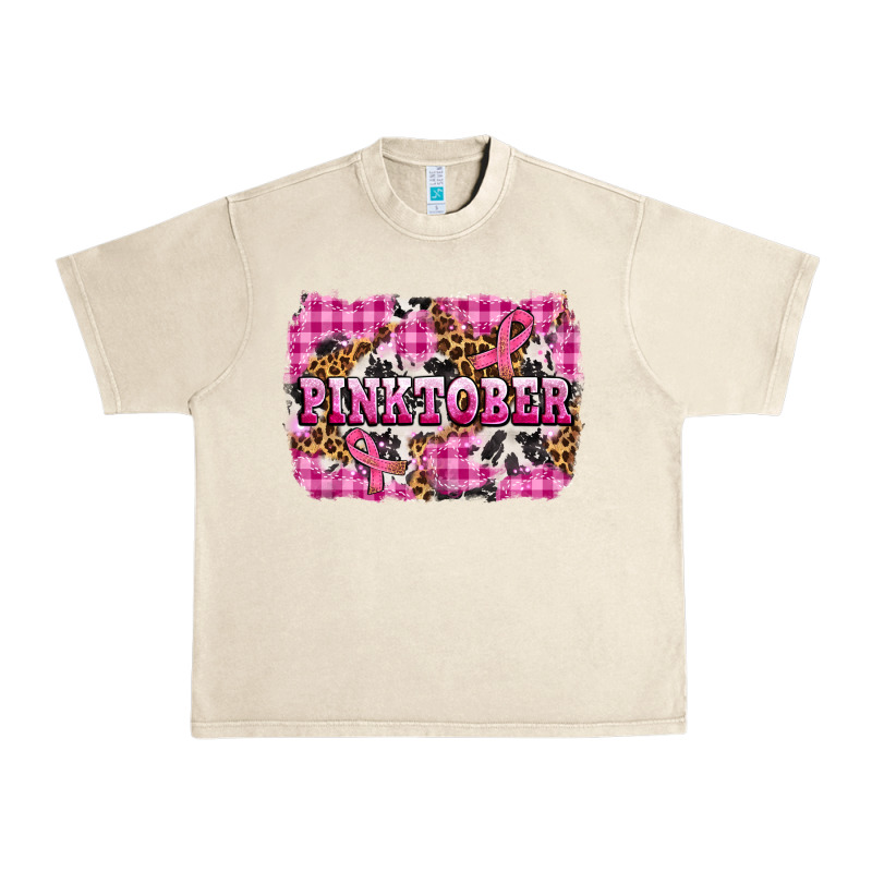 Pinktober With Cancer Ribbon Urban Heavy Tee by AdoDesignShop | Teevron