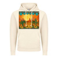 Vintage Artic western sunset cactus sunflowers gemstones leopards Vintage Hoodie - BarkalooDesign