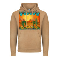 Vintage Camel western sunset cactus sunflowers gemstones leopards Vintage Hoodie - BarkalooDesign