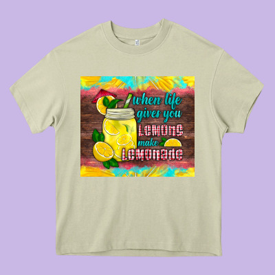 When Life Gives You Lemons Make Lemonade Heavy Core Tee Designed By Hra Design Shop