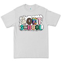 Dove Grey peace out school Premium Tee - JahusDesignShop