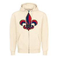 Sandshell louisiana fleur de lis Zipper Hoodie - BarkalooDesign
