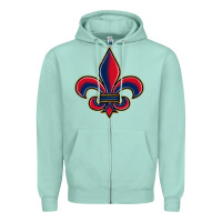 Louisiana Fleur De Lis Zipper Hoodie | Teevron