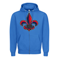 True Royal louisiana fleur de lis Zipper Hoodie - BarkalooDesign