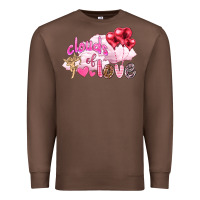 Chestnut Clouds of love with balloons Valentine's Day Premium Sweatshirt - HowdyJamesFarm