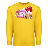 Lemon Clouds of love with balloons Valentine's Day Premium Sweatshirt - HowdyJamesFarm