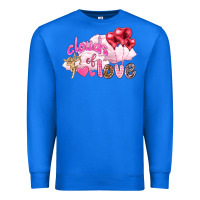 True Royal Clouds of love with balloons Valentine's Day Premium Sweatshirt - HowdyJamesFarm
