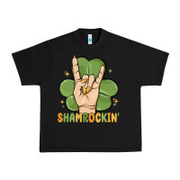 Black st. patrick's day shamrockin' Urban Heavy Tee - MaliasSmallBusiness