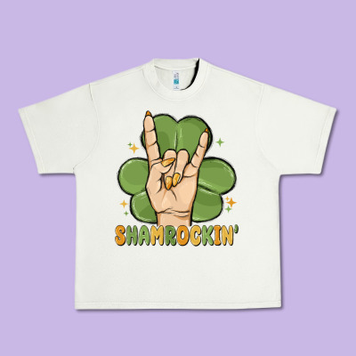St. Patrick's Day Shamrockin' Urban Heavy Tee Designed By Maliassmallbusiness