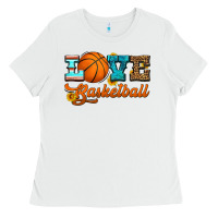 White love basketball Ladies Tee - HRA Design Shop
