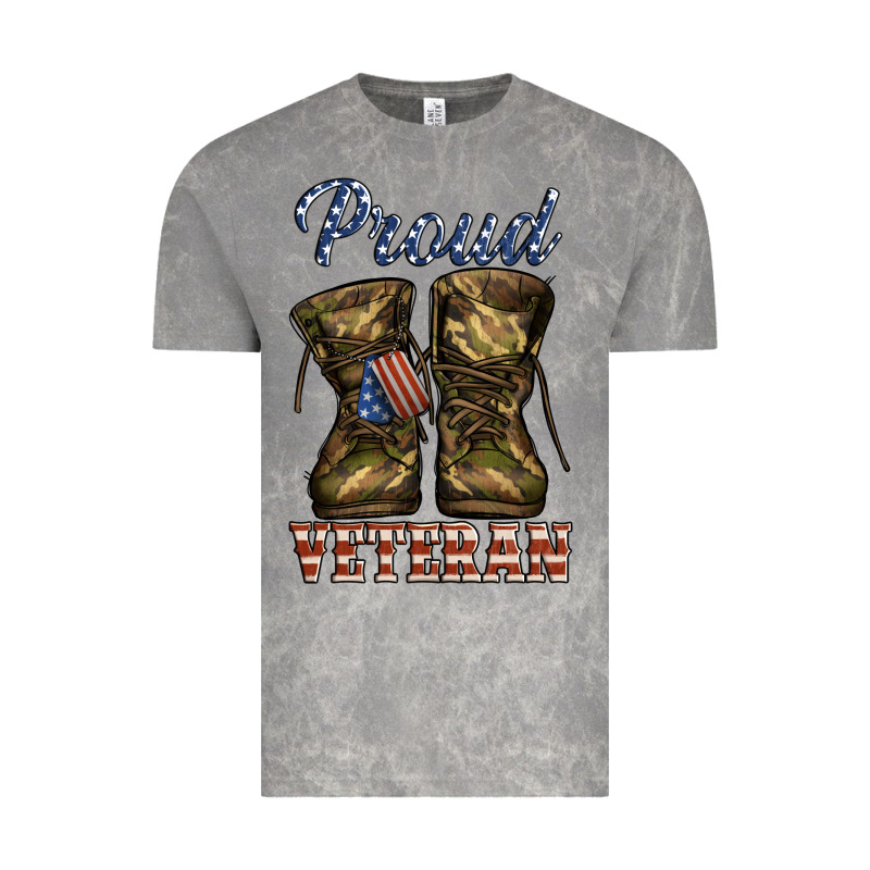 Proud Veteran Camo Shoes Vintage Tee by Jasminsmagicworld | Teevron