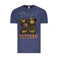 Vintage Denim proud veteran camo shoes Vintage Tee - Jasminsmagicworld
