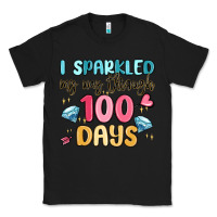 Black i sparkled my way through 100 days Classic Tee - MaliasSmallBusiness