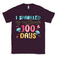 Plum i sparkled my way through 100 days Classic Tee - MaliasSmallBusiness