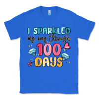 True Royal i sparkled my way through 100 days Classic Tee - MaliasSmallBusiness