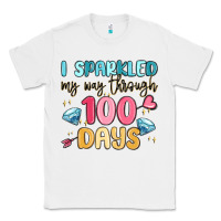 White i sparkled my way through 100 days Classic Tee - MaliasSmallBusiness