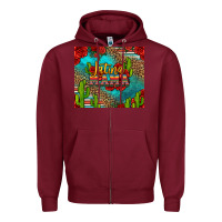 Burgundy latina mama Zipper Hoodie - Jasminsmagicworld
