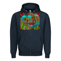 Navy latina mama Zipper Hoodie - Jasminsmagicworld
