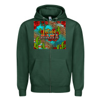 Sports Green latina mama Zipper Hoodie - Jasminsmagicworld