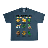 Midnight Navy god says you are st patrick's day Urban Heavy Tee - MaliasSmallBusiness