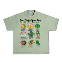 Oil Green god says you are st patrick's day Urban Heavy Tee - MaliasSmallBusiness
