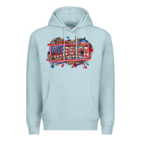 Blue Mist America Premium Hoodie - HowdyJamesFarm
