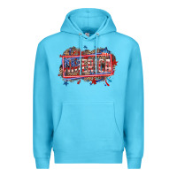 Ocean Blue America Premium Hoodie - HowdyJamesFarm