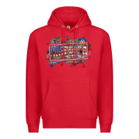 Red America Premium Hoodie - HowdyJamesFarm