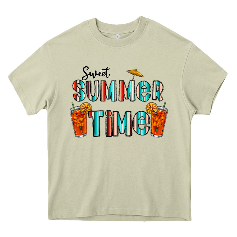 Sweet Summer Time Heavy Core Tee by CowhideDigitalArt | Teevron