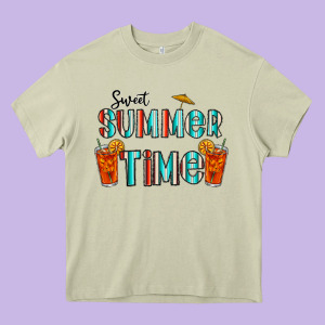 Sweet Summer Time Heavy Core Tee Designed By Cowhidedigitalart