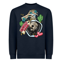 Navy cowboy tears Heavyweight Sweatshirt - MaliasSmallBusiness