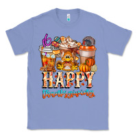 Colony Blue happy thanksgiving Classic Tee - CowhideDigitalArt