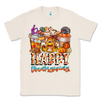 Natural happy thanksgiving Classic Tee - CowhideDigitalArt