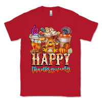 Red happy thanksgiving Classic Tee - CowhideDigitalArt