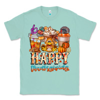 Seafoam happy thanksgiving Classic Tee - CowhideDigitalArt