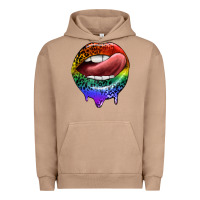 Pigment Burro rainbow lips pride Urban Hoodie - FaDigitalArtStudio
