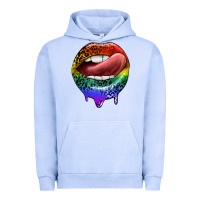 Pigment Grape Ice rainbow lips pride Urban Hoodie - FaDigitalArtStudio