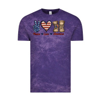 Cloud Purple Peace Love America Vintage Tee - Jasminsmagicworld