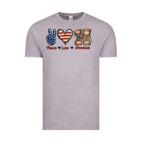 Vintage Zinc Peace Love America Vintage Tee - Jasminsmagicworld