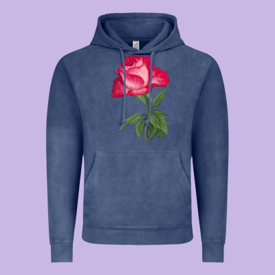 Love At First Sight Rose Vintage Hoodie Designed By Lillyallendesigns