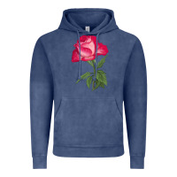 Vintage Denim Love At First Sight Rose Vintage Hoodie - LillyAllenDesigns
