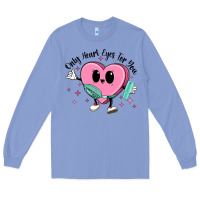 Colony Blue only heart eyes for you Long Sleeve Tee - MaliasSmallBusiness