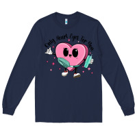 Navy only heart eyes for you Long Sleeve Tee - MaliasSmallBusiness