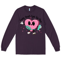 Plum only heart eyes for you Long Sleeve Tee - MaliasSmallBusiness