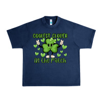 Navy coolest clover to pinch Urban Heavy Tee - MaliasSmallBusiness