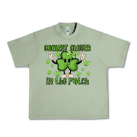 Oil Green coolest clover to pinch Urban Heavy Tee - MaliasSmallBusiness